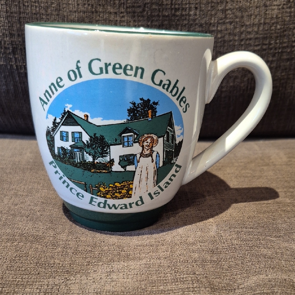 Anne of Green Gables Ceramic Mug - Green and White From Prince Edward Island